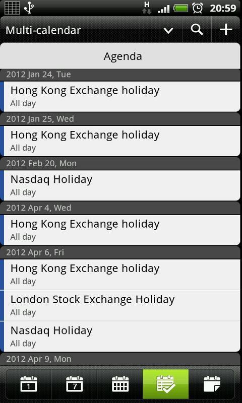 Financial Market Calendar截图3