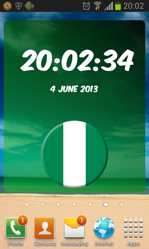 Nigeria Digital Clock截图1