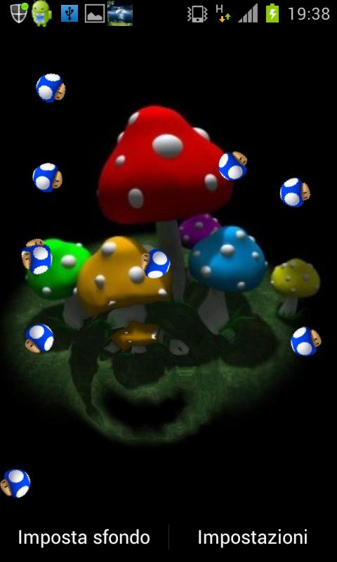 3D Mushrooms Live Wallpaper截图5