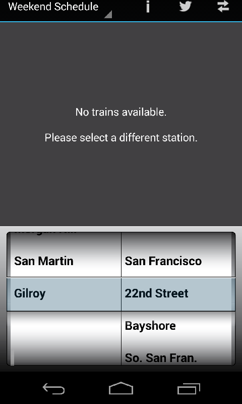 Caltrain on time 时刻表截图4