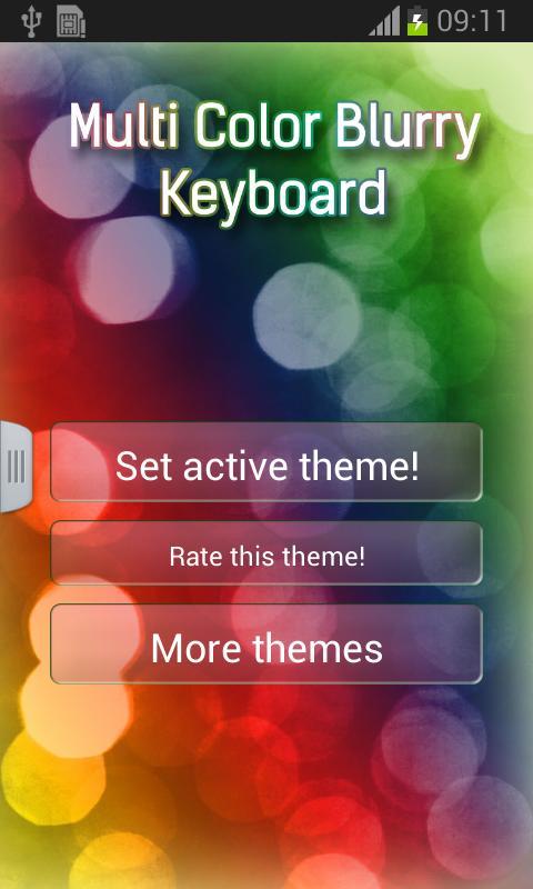 Multi Color Blurry Keyboard截图1