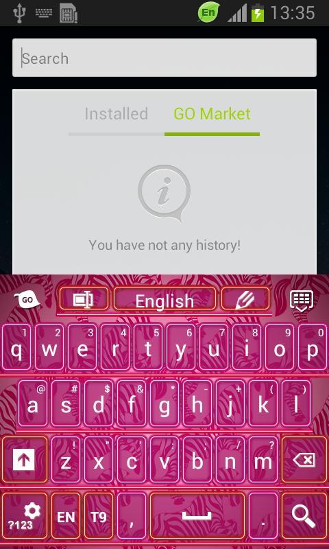 Pink Neon Zebra Keyboard截图2