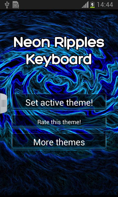 Neon Ripples Keyboard截图1