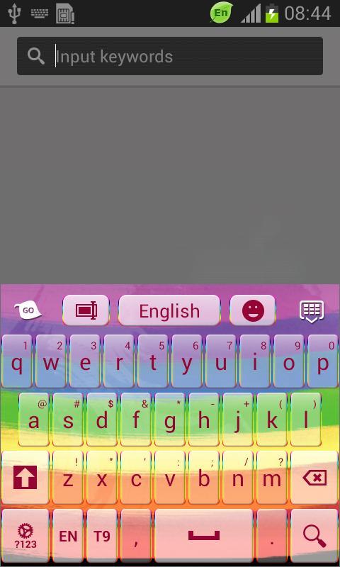 Watercolor Rainbow Keyboard截图2