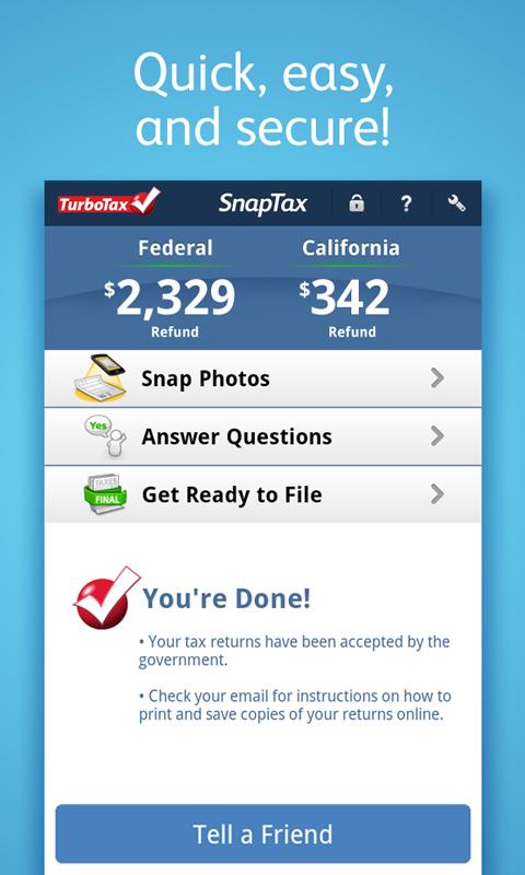 TurboTax SnapTax截图8