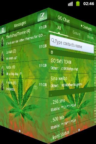 开始短信主题WEED GANJA截图3