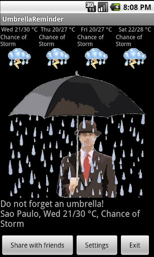 Umbrella Reminder截图1