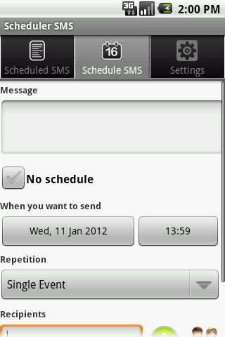 Scheduler SMS LITE截图2