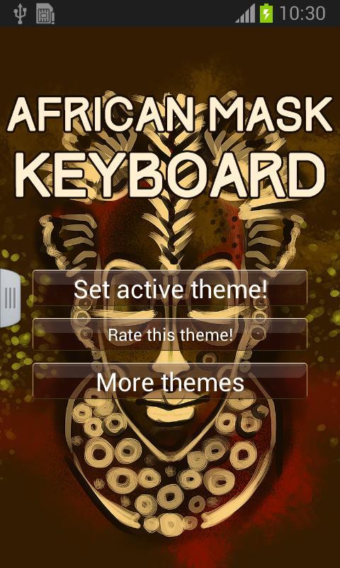 African Mask Keyboard截图1