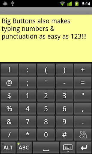 Big Buttons Keyboard DEMO截图3