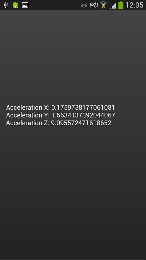 加速度计测试截图1