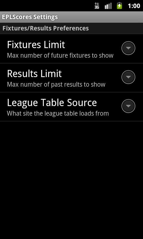 Simple EPL Scores截图1