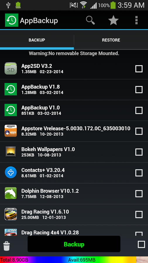 AppBackup-App Backup Restore截图1