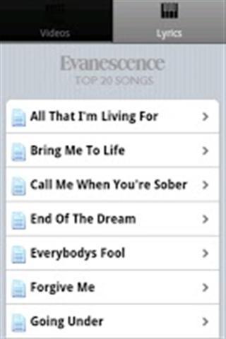 Evanescence Songs截图4