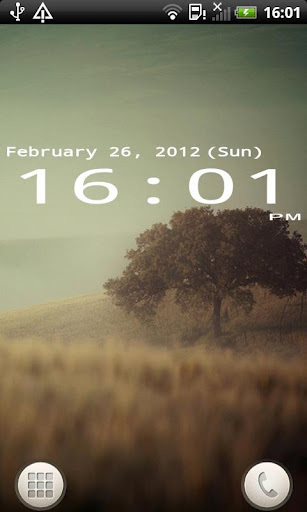 Mono Clock Widget Lite截图2