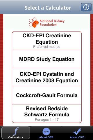 eGFR Calculators截图2