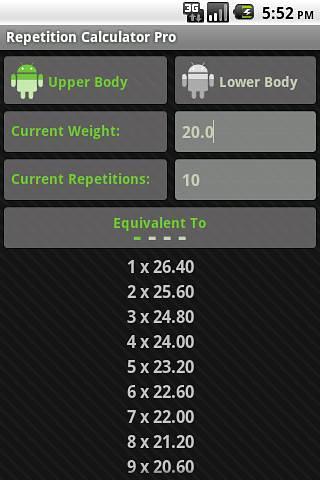 Repetition Calculator Lite截图1