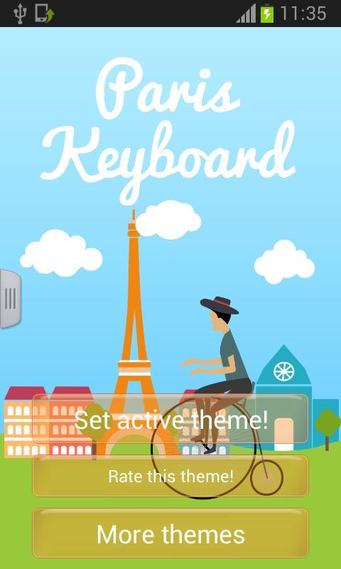 Paris Keyboard Free截图1