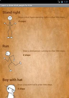 Learn to draw stick people for Kids截图5