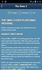 Cheats for The Sims 1, 2 and 3截图2