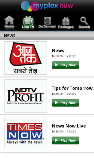 Myplex Now Live Mobile TV截图5