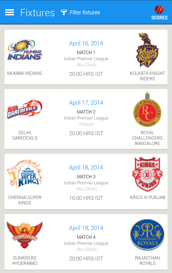 gocricket - Watch IPL 2014截图3