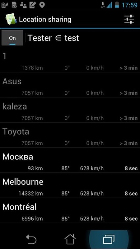 Androzic Location Share Plugin截图1