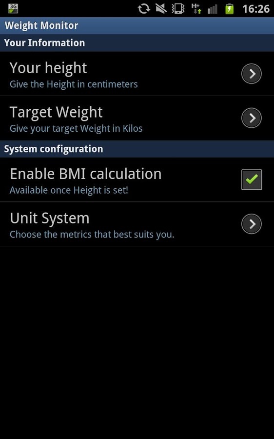 Weight Monitor截图4