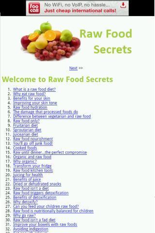 Raw Food Secrets截图1