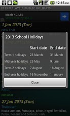 Malaysia Public Holidays 12/13截图4