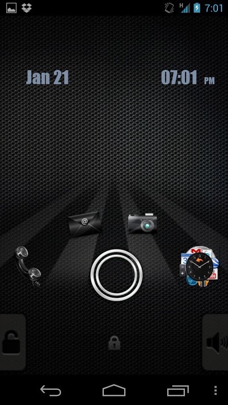 Active Lock Screen Theme - Black截图2