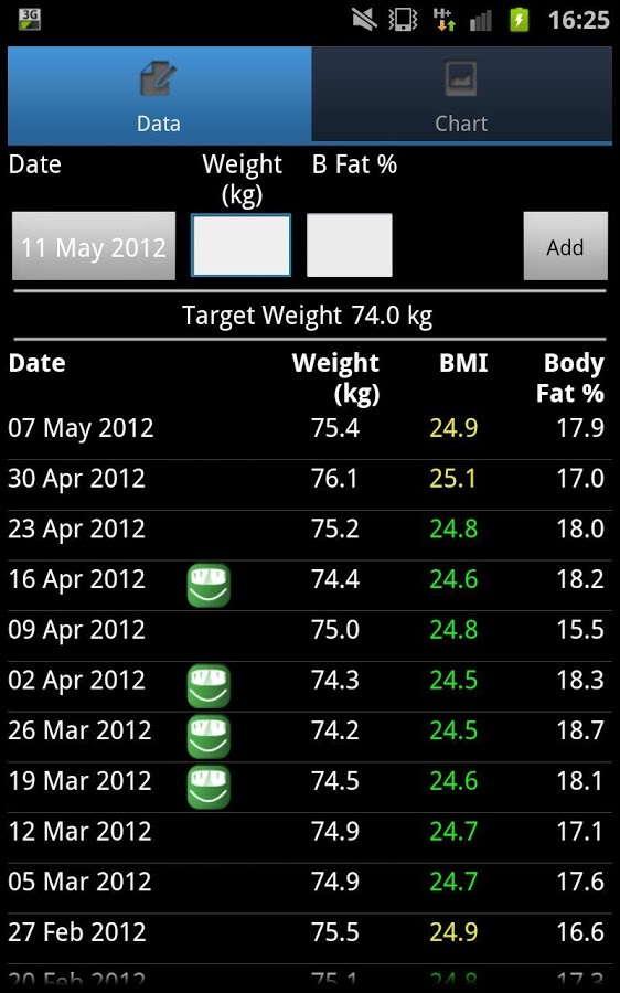 Weight Monitor截图1