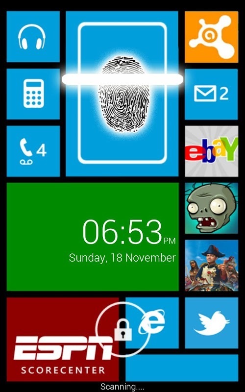 Fingerprint Lock Win8截图1