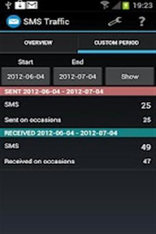 SMS Traffic Count截图2