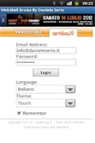 WebMail Aruba By Daniele Serio截图2