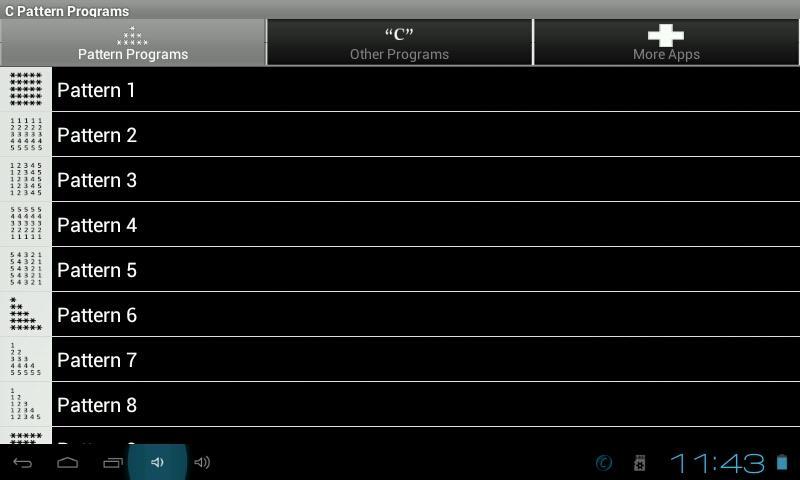 C Pattern Programs Free截图5
