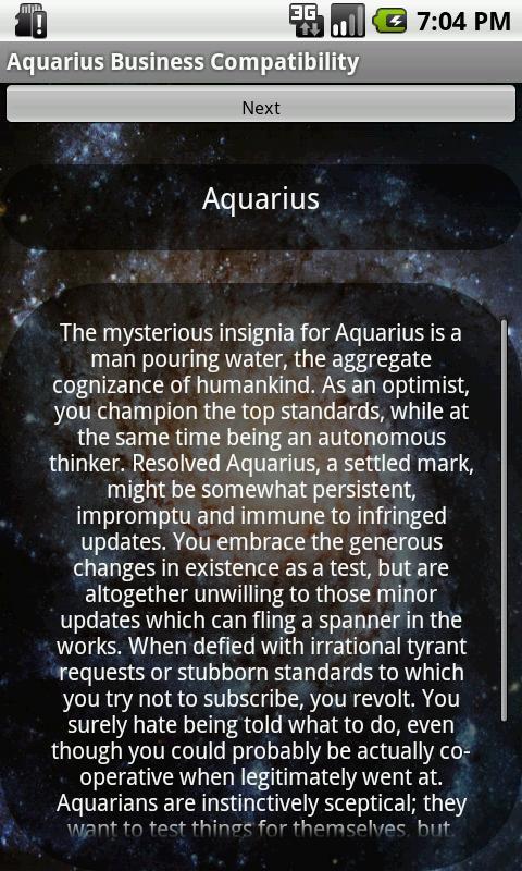 Aquarius Bsness Compatibility截图1