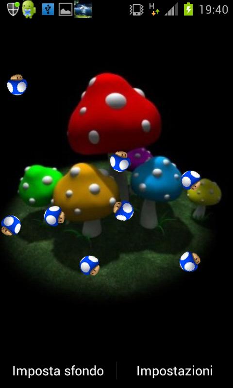 3D Mushrooms Live Wallpaper截图3