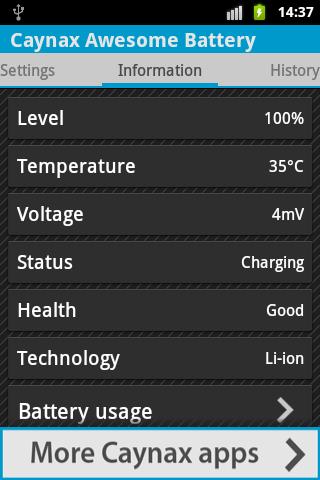 Caynax Awesome Battery Widget截图4