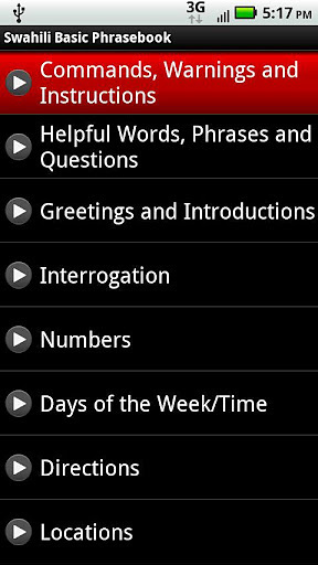 Swahili Basic Phrases截图2