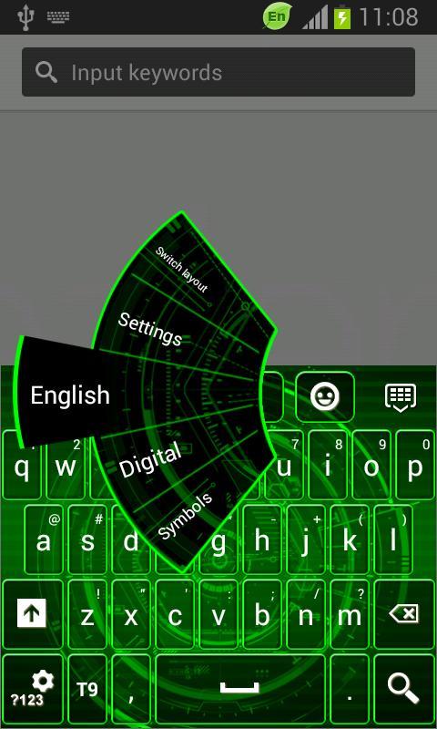 Neon Keyboard for Galaxy Note2截图3