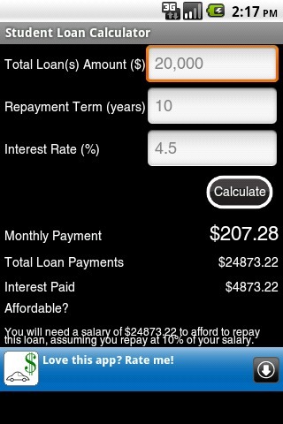 Student Loan Calculator截图4