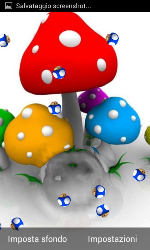 3D Mushrooms Live Wallpaper截图2