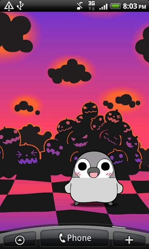 Pesoguin LWP的万圣节免费截图1