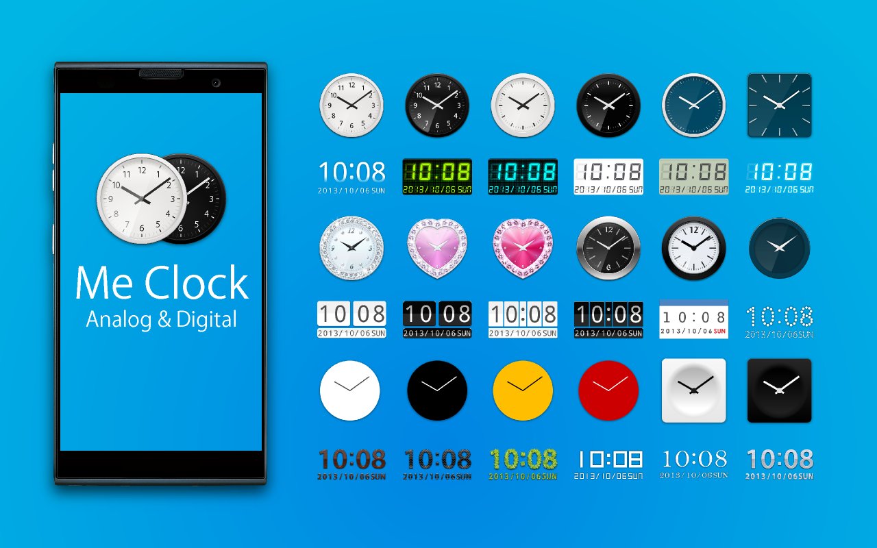 Me Clock Widget-时钟小工具截图7