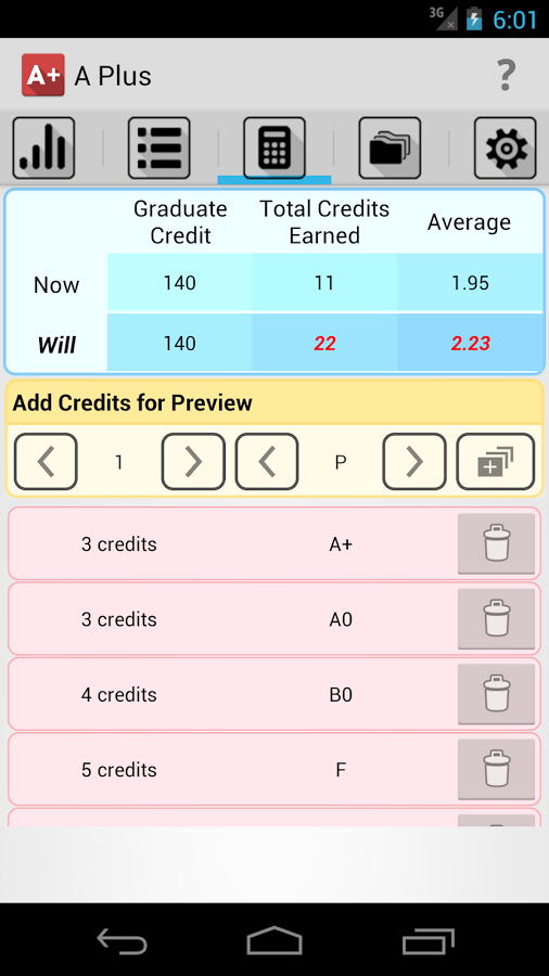 Grade Calculator (GPA)截图3