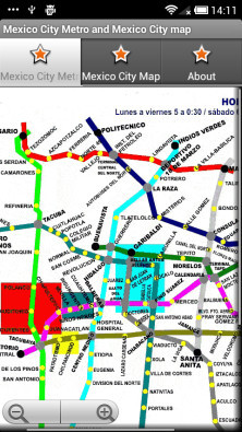 Mexico City Metro and Mexico City map截图1