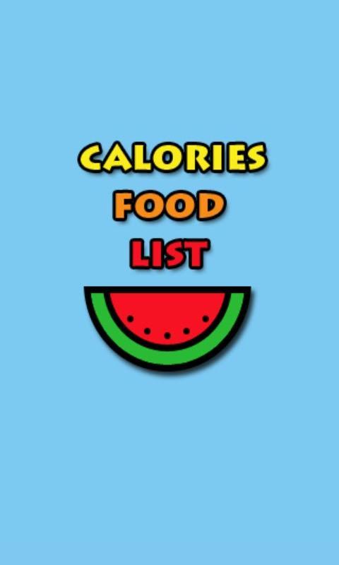 Calories Food List截图1