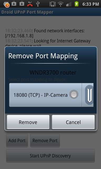 Droid UPnP Port Mapper截图3