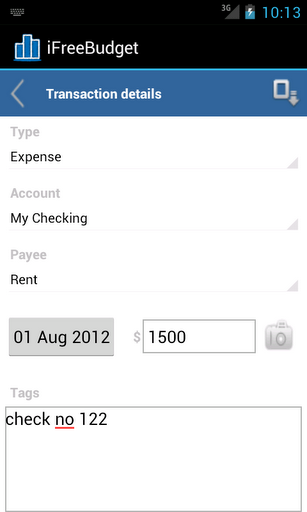 iFreeBudget Expense Tracker截图7